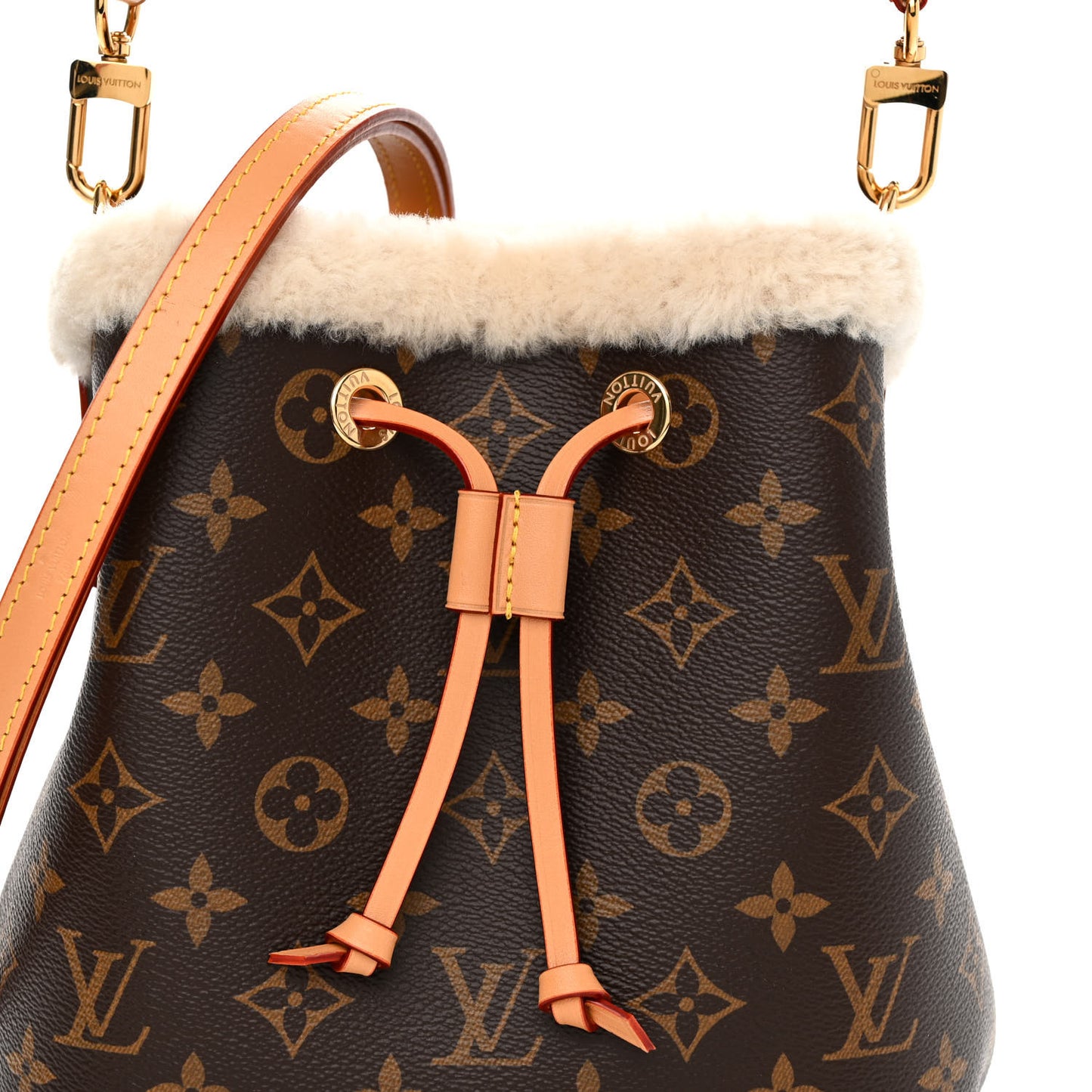 Monogram Shearling Cozygram Neonoe BB