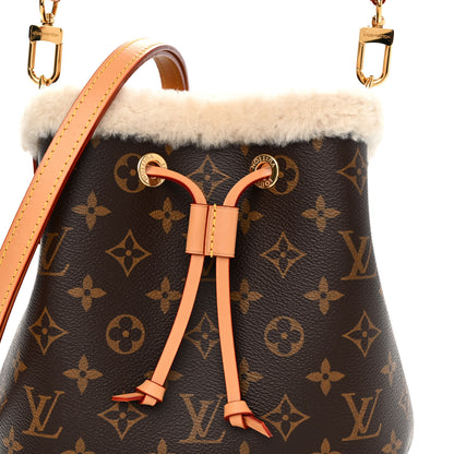 Louis Vuitton Monogram Shearling Cozygram Neonoe BB 8 of 10