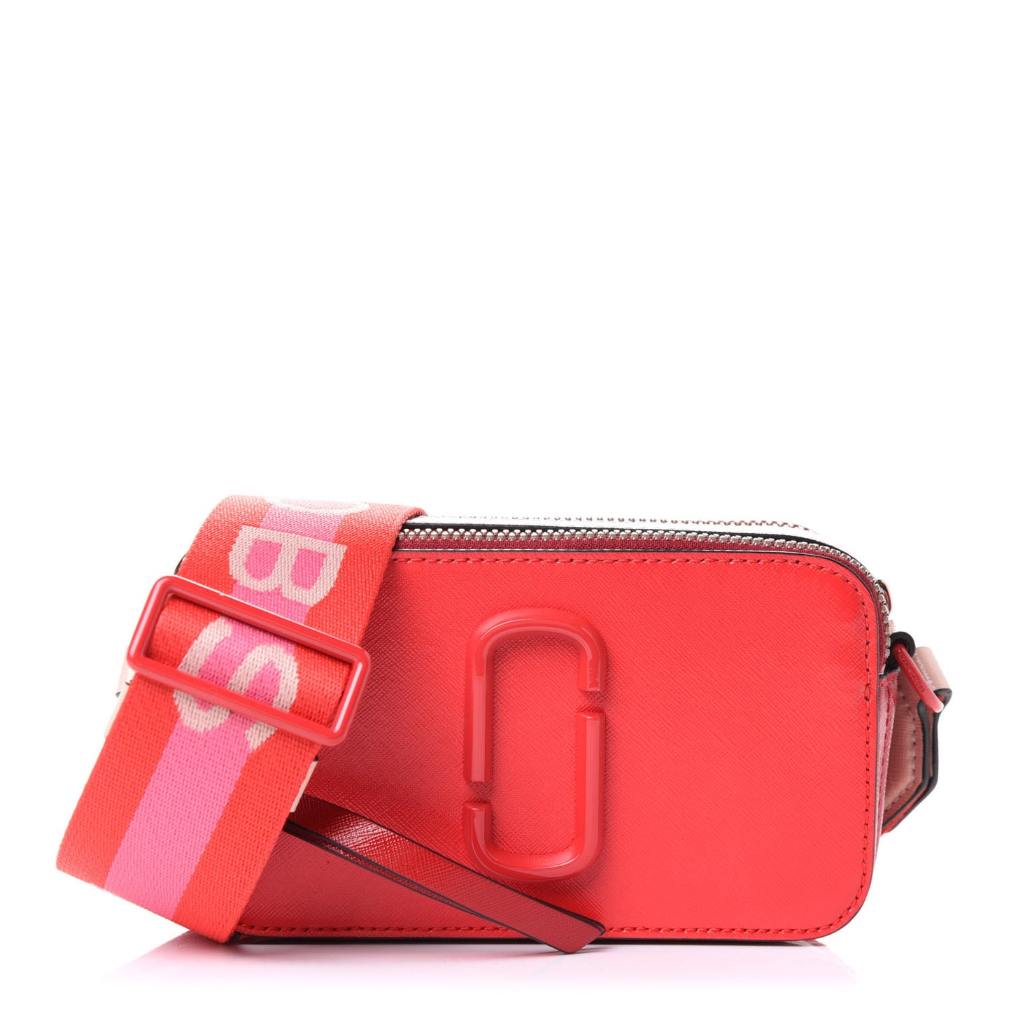 Saffiano Small Snapshot Camera Bag Red Multicolor