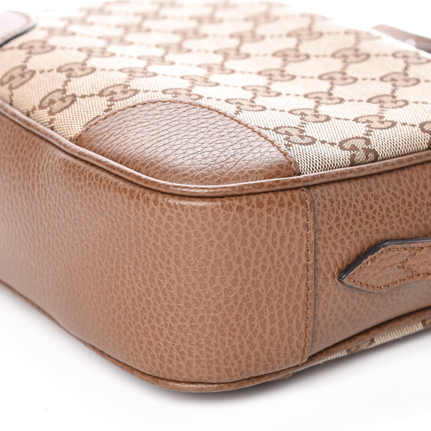 Monogram Mini Bree Messenger Bag Beige Tabacco