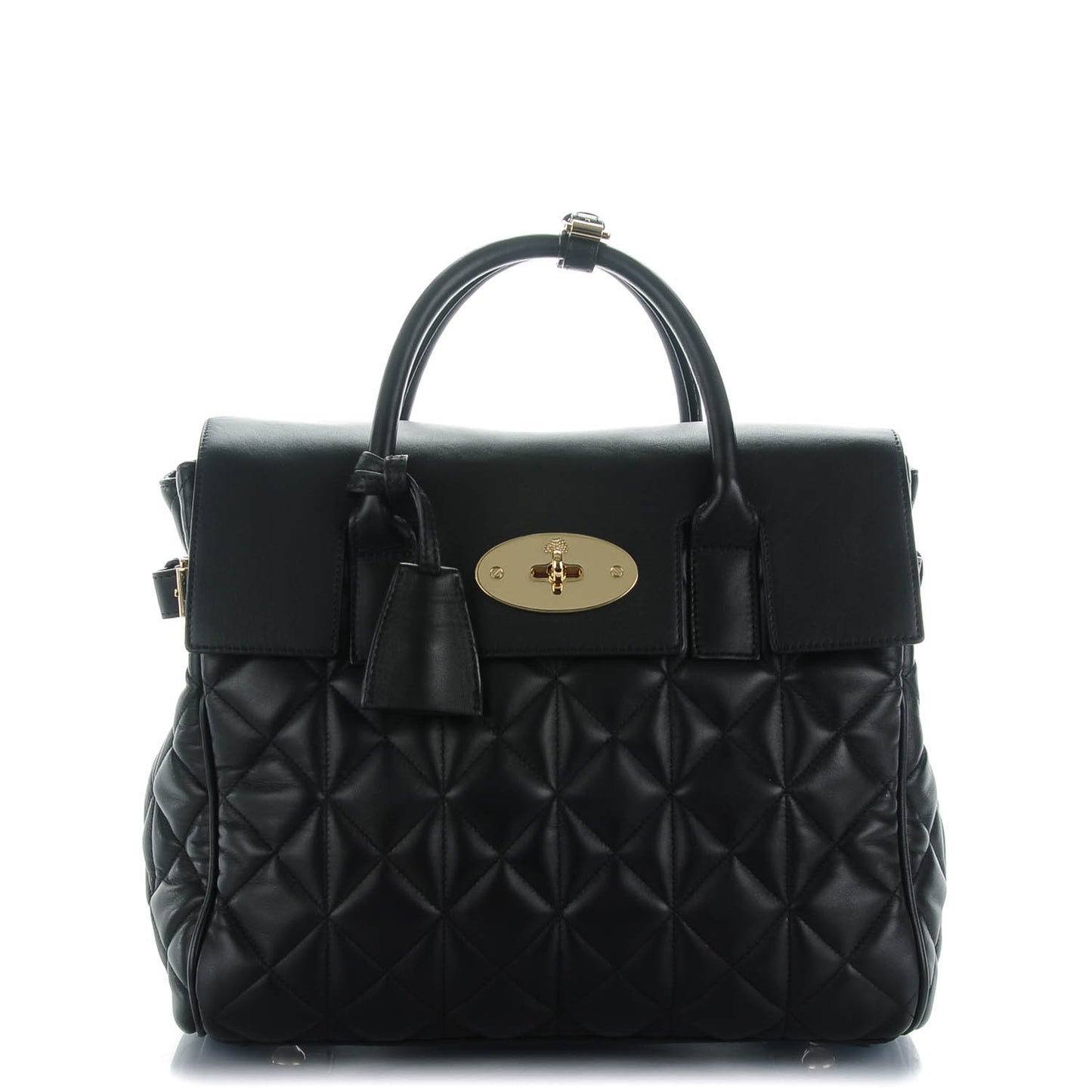 Nappa Quilted Cara Delevingne Convertible Bag Black