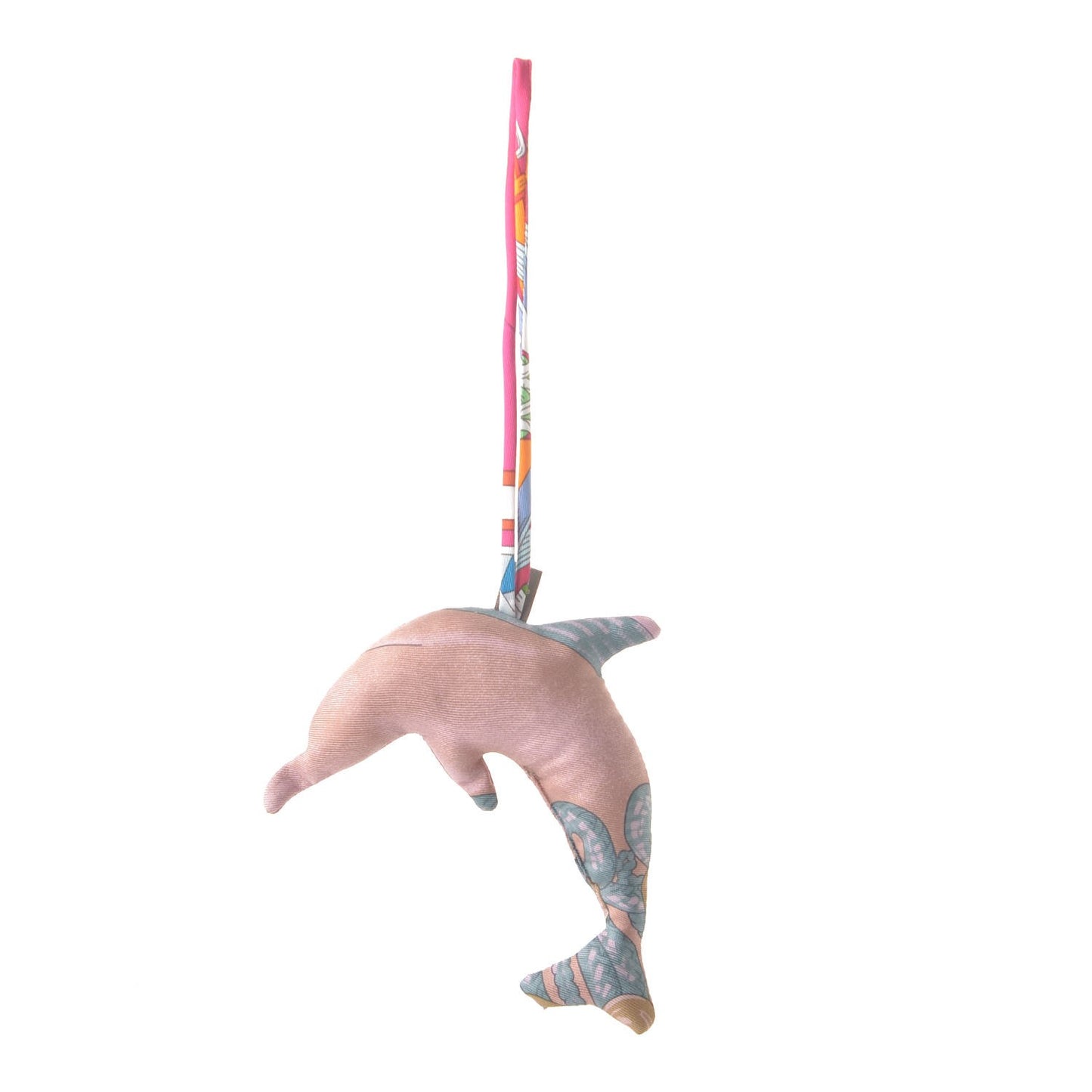 Silk Petit H Dolphin Ornament Charm Multicolor