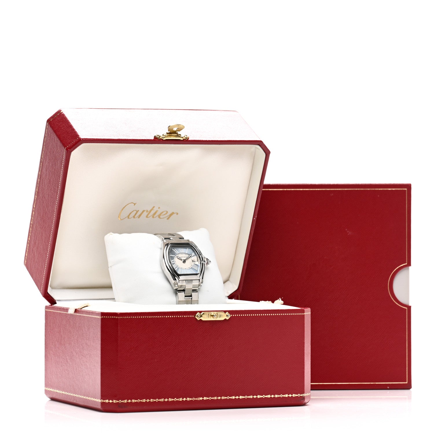 Cartier Stainless Steel 31mm Roadster Quartz Watch Blue 5 of 5
