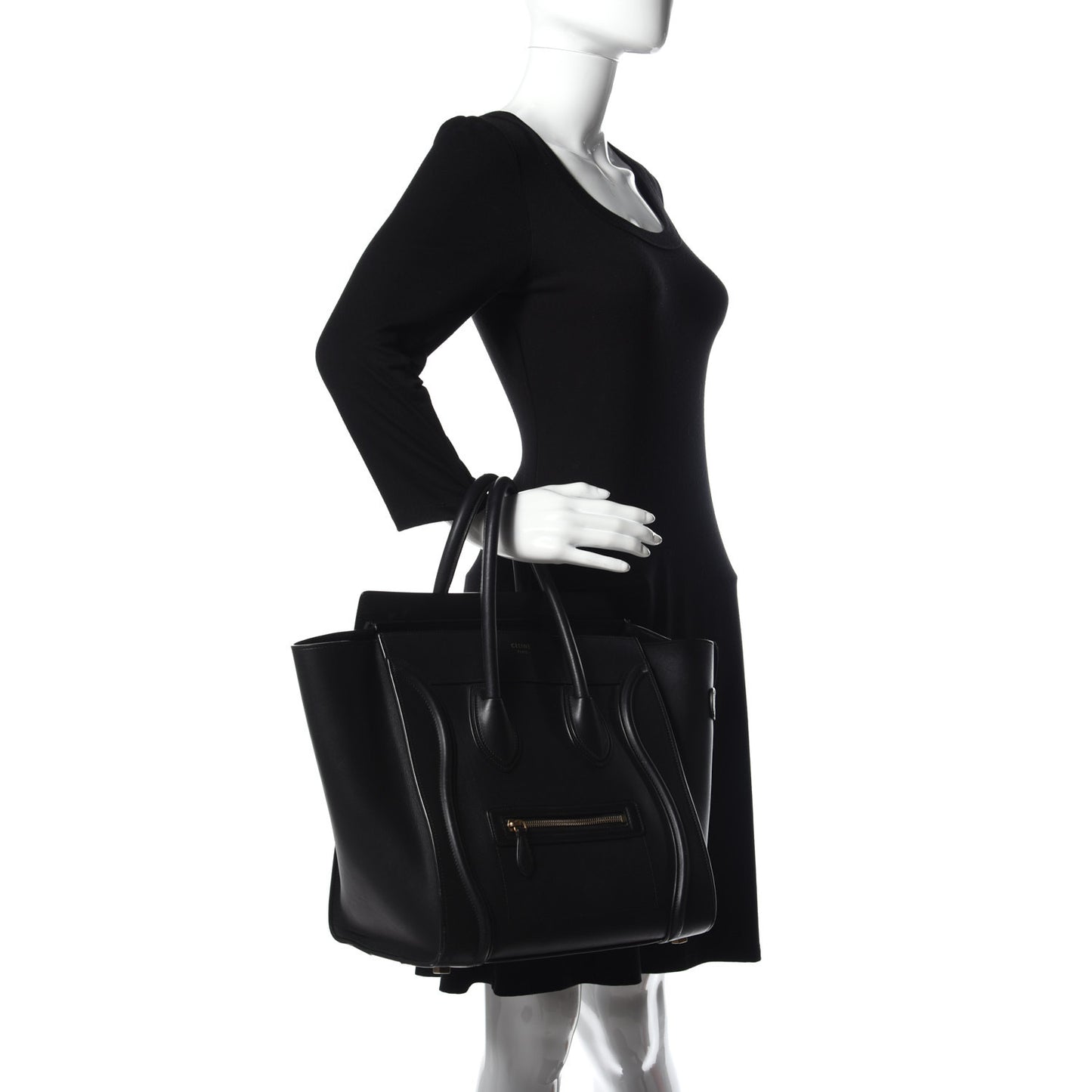 Smooth Calfskin Mini Luggage Black