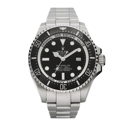 Rolex Stainless Steel 44mm Oyster Perpetual Date Sea-Dweller Deepsea Watch Black 116660 1 of 5