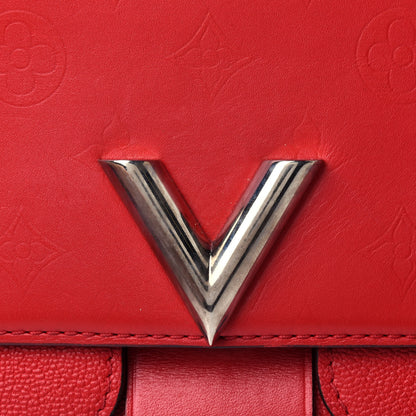 Louis Vuitton Monogram Cuir Plume Ecume Very Chain Bag Rubis Red 4 of 4