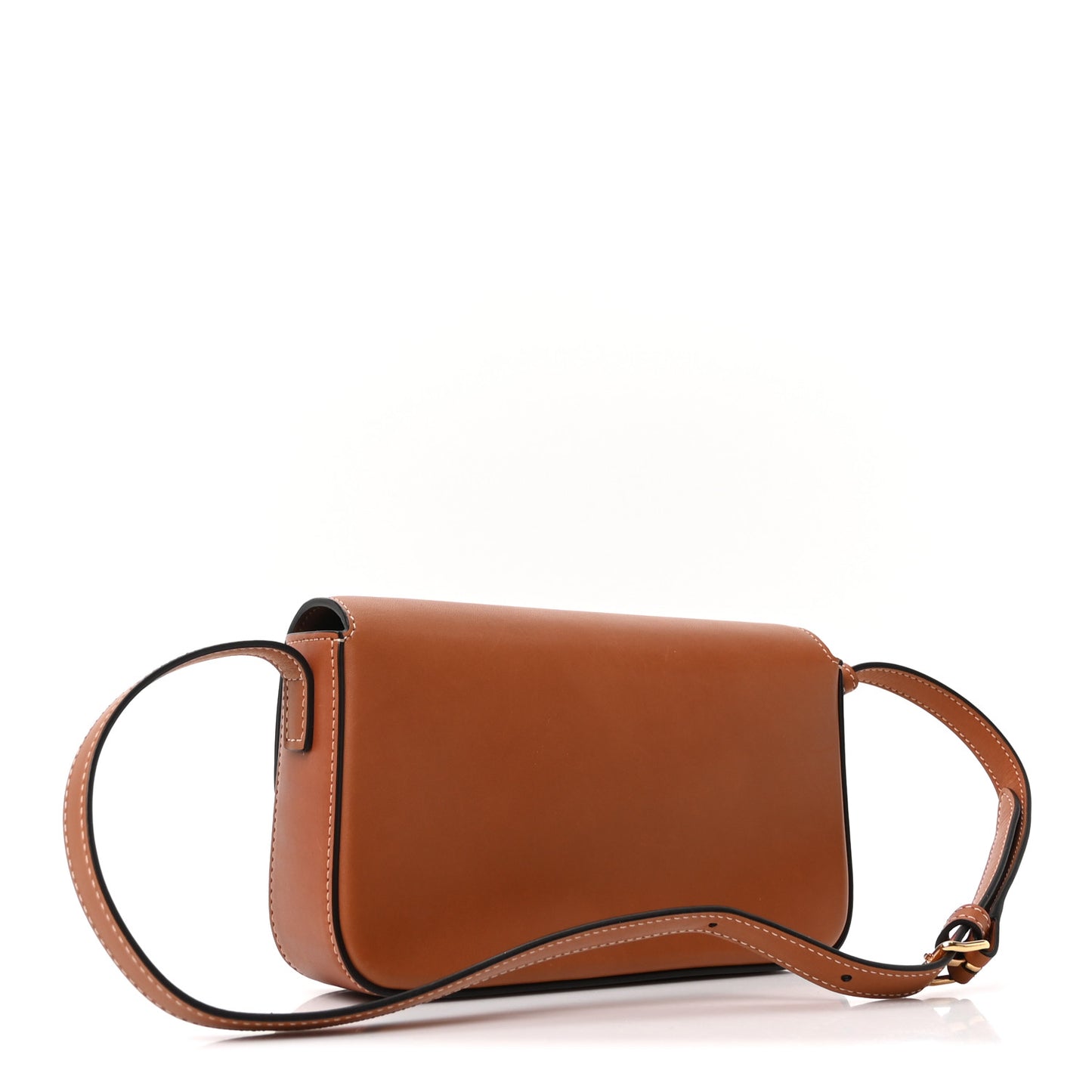 Natural Calfskin Triomphe Shoulder Bag Tan