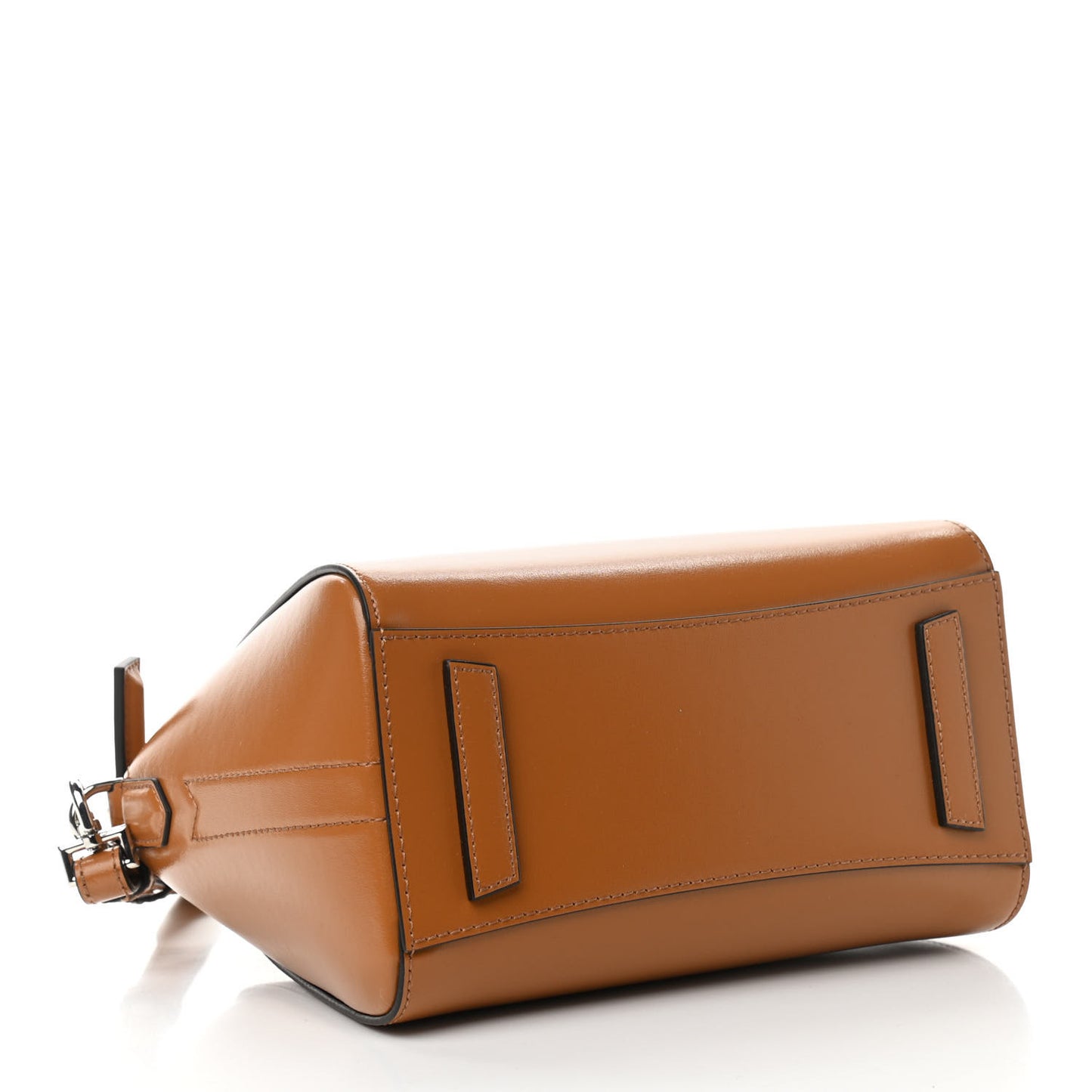 Shiny Lord Calfskin Mini Antigona Camel