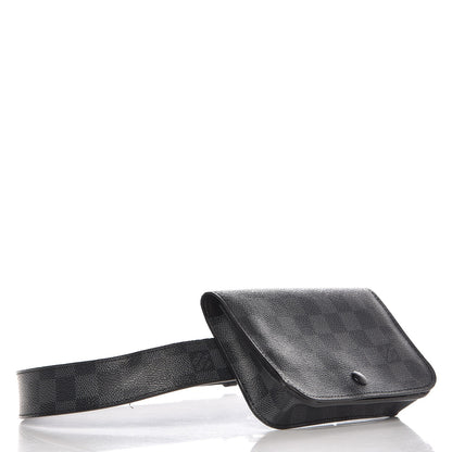 Louis Vuitton Damier Graphite Pouch Belt 90 36 4 of 11