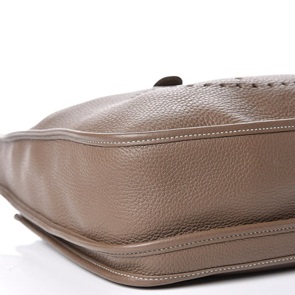 Hermes Taurillon Clemence Evelyne III GM Etoupe 5 of 10