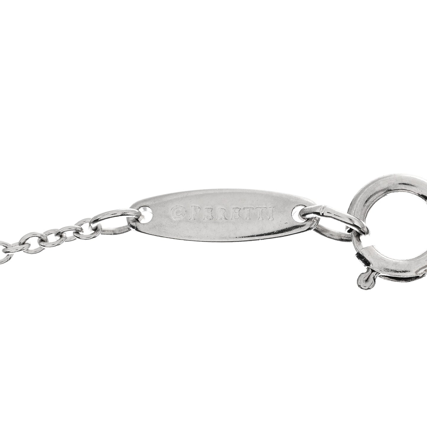 Platinum Diamond .17ct Elsa Peretti Diamonds By The Yard Pendant Necklace