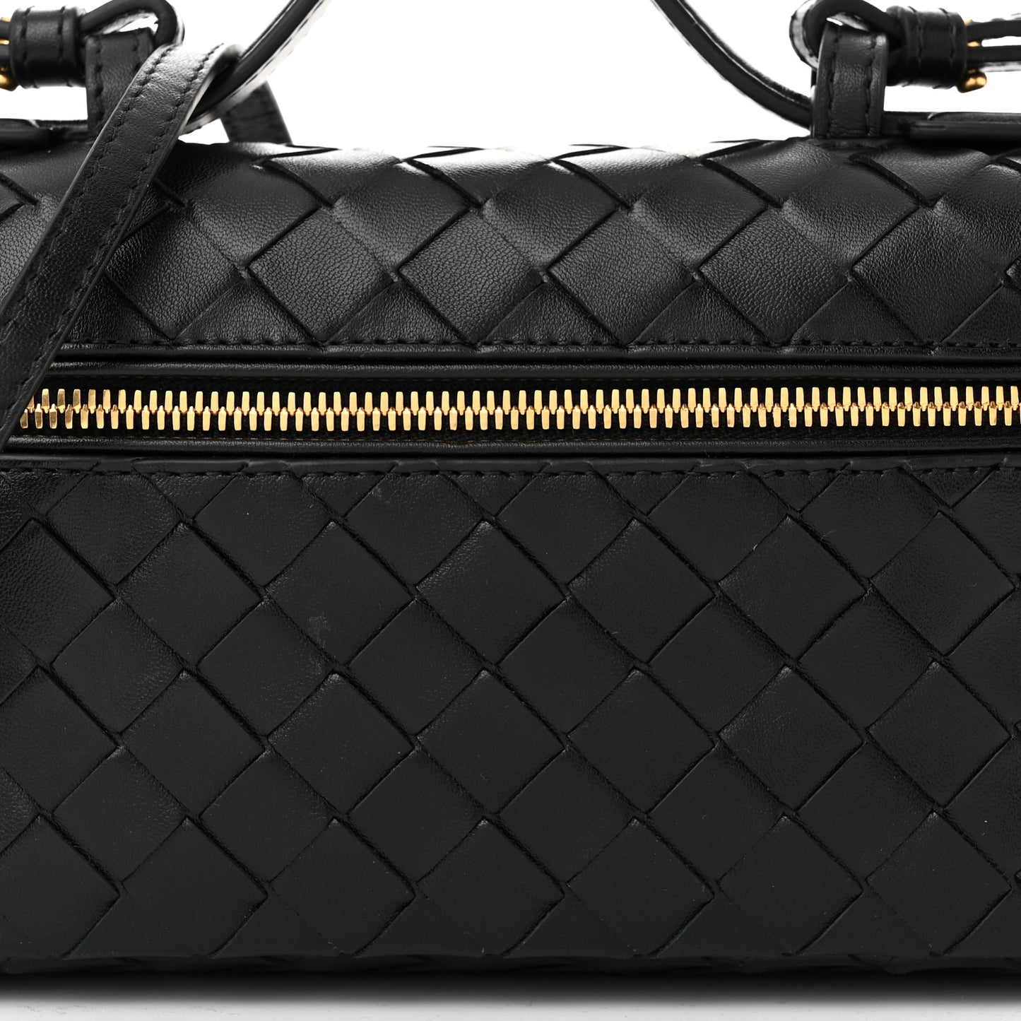 Calfskin Intrecciato Bang Bang Vanity Case Black