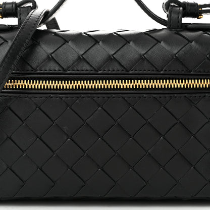 Bottega Veneta Calfskin Intrecciato Bang Bang Vanity Case Black 8 of 10
