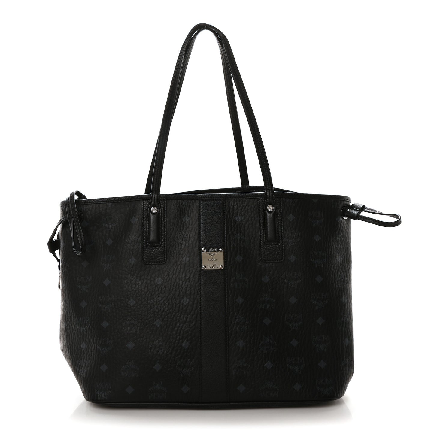 Visetos Medium Liz Reversible Shopper Tote Black