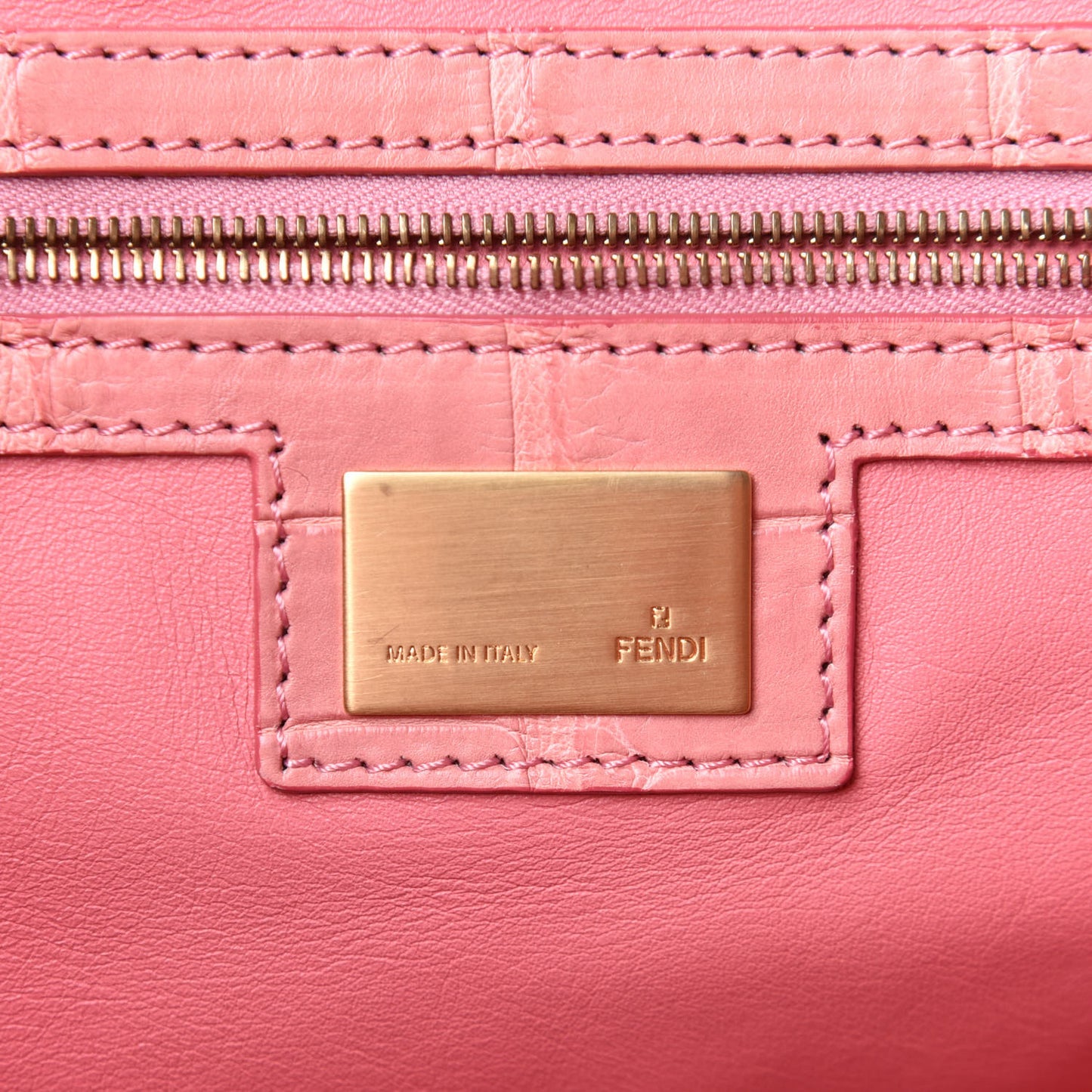 Alligator Large Twins Tote Pink