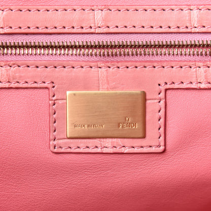 Fendi Alligator Large Twins Tote Pink 8 of 18