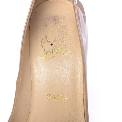 Christian Louboutin Patent Very Prive 120 Pumps 38 Nude 6 of 19