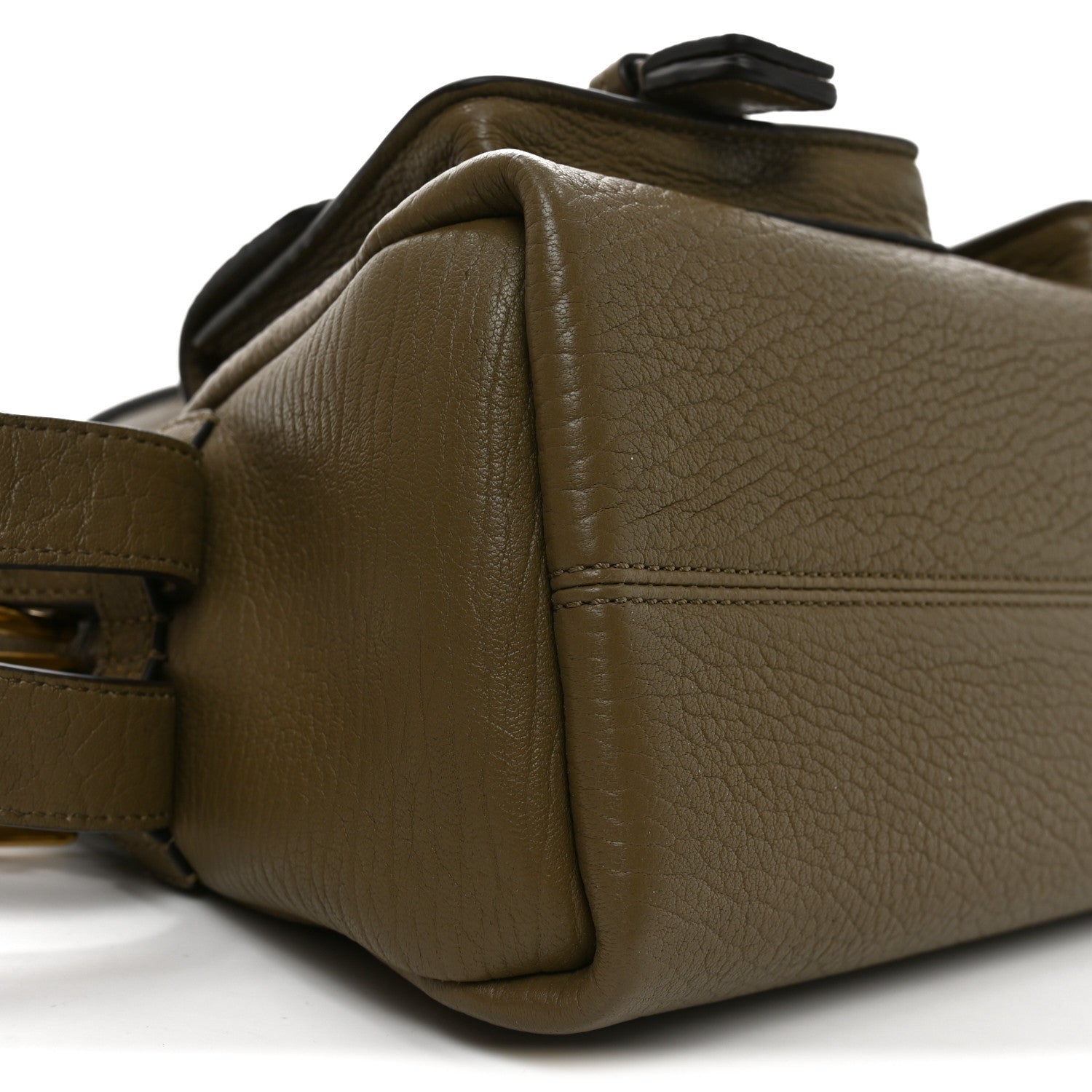 Mulberry Natural Grain Calfskin Maggie Shoulder Bag Linen Green 8 of 9