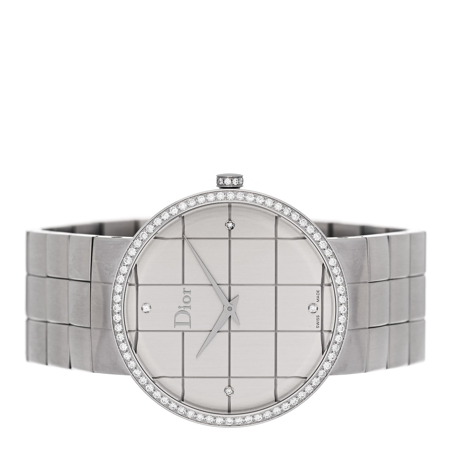 Christian Dior Stainless Steel Diamond Bezel 38mm La D De Dior Quartz Watch 2 of 5