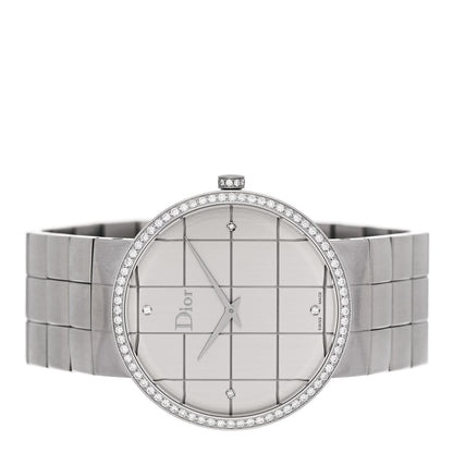 Christian Dior Stainless Steel Diamond Bezel 38mm La D De Dior Quartz Watch 2 of 5