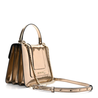 Bulgari Metallic Calfskin Serpenti Forever Top Handle Bronze 4 of 10