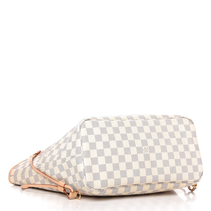 Louis Vuitton Damier Azur Neo Neverfull MM Rose Ballerine 4 of 12