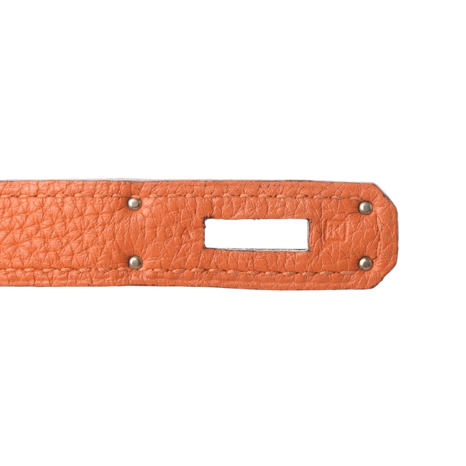 Hermes Taurillon Clemence Birkin 30 Orange 9 of 10
