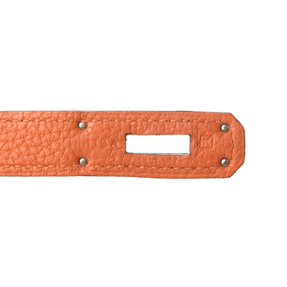 Hermes Taurillon Clemence Birkin 30 Orange 9 of 10