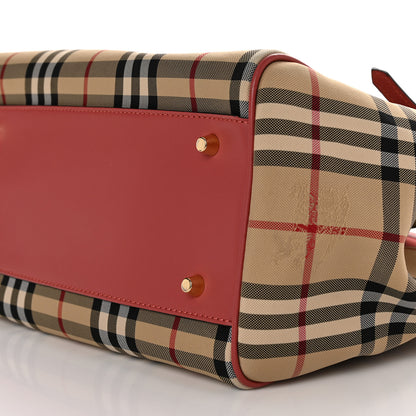 Burberry Horseferry Check Small Canterbury Tote Antique Rose 10 of 10
