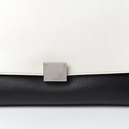 Celine Smooth Calfskin Suede Medium Tri-Color Trapeze White 11 of 11