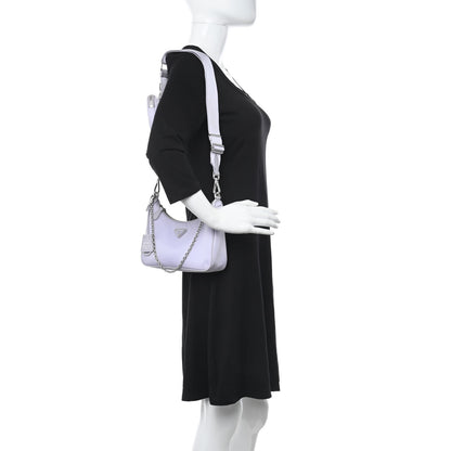 Prada Re-Nylon Saffiano Re-Edition 2005 Shoulder Bag Glicine 2 of 12