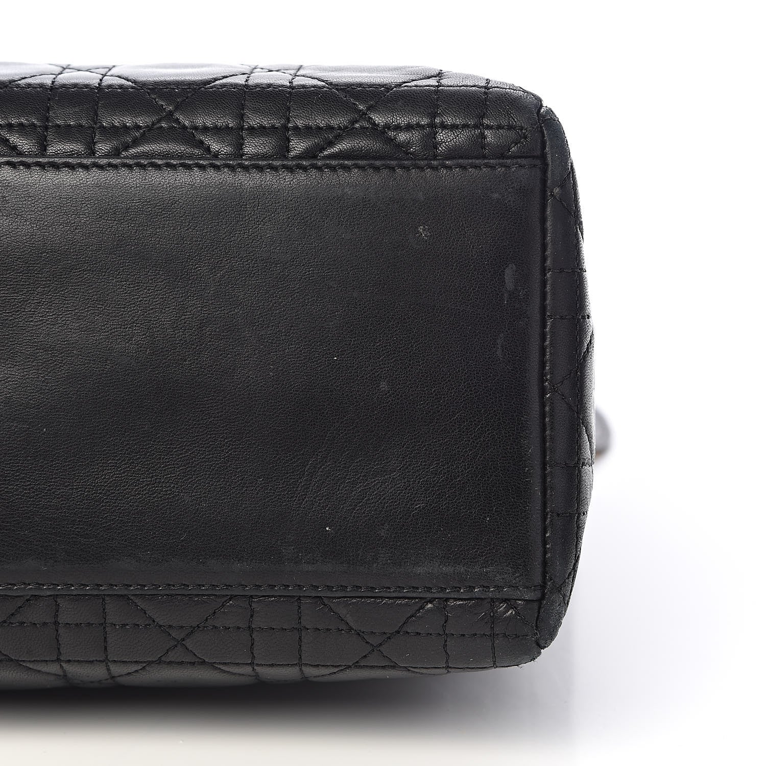 Christian Dior Lambskin Cannage Medium Lady Dior Black 21 of 22