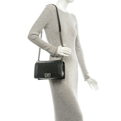 Chanel Caviar Quilted Medium Boy Flap Black 2 of 7