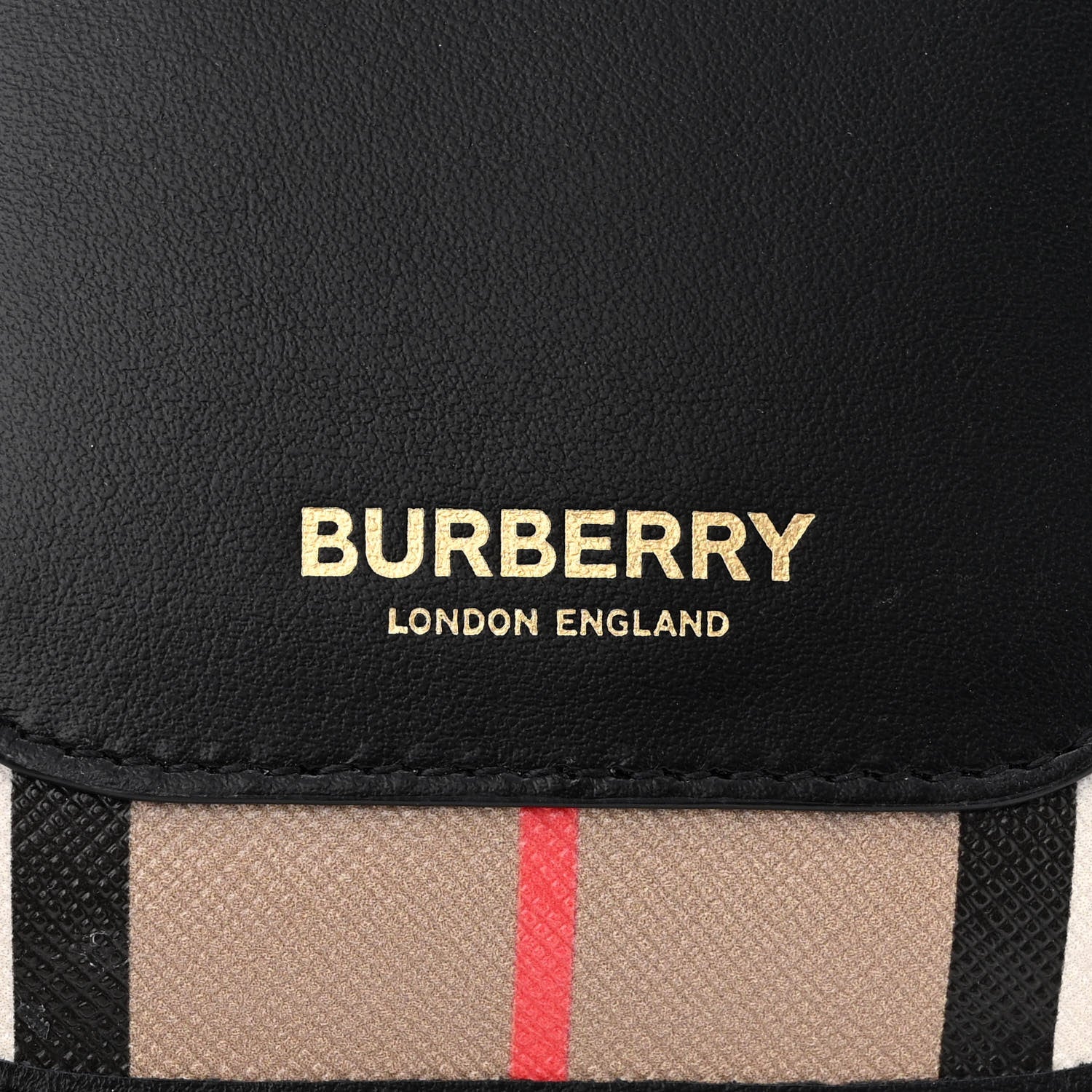 Burberry E-Canvas Calfskin Icon Stripe Anne Phone Case With Strap Archive Beige 6 of 12