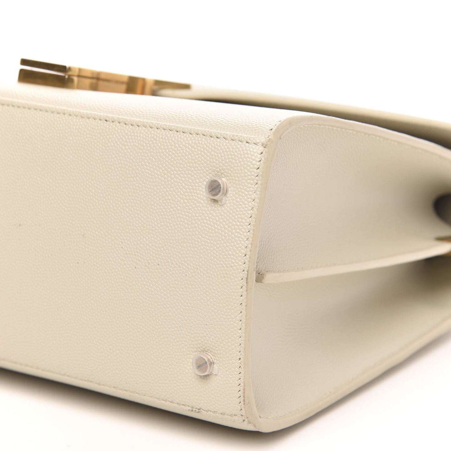 Grain de Poudre Medium Classic Monogram Cassandra Top Handle Crema Soft Rouge Legion