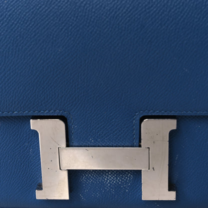 Hermes Epsom Constance Verso 24 Bleu Agate Gris Mouette 12 of 13