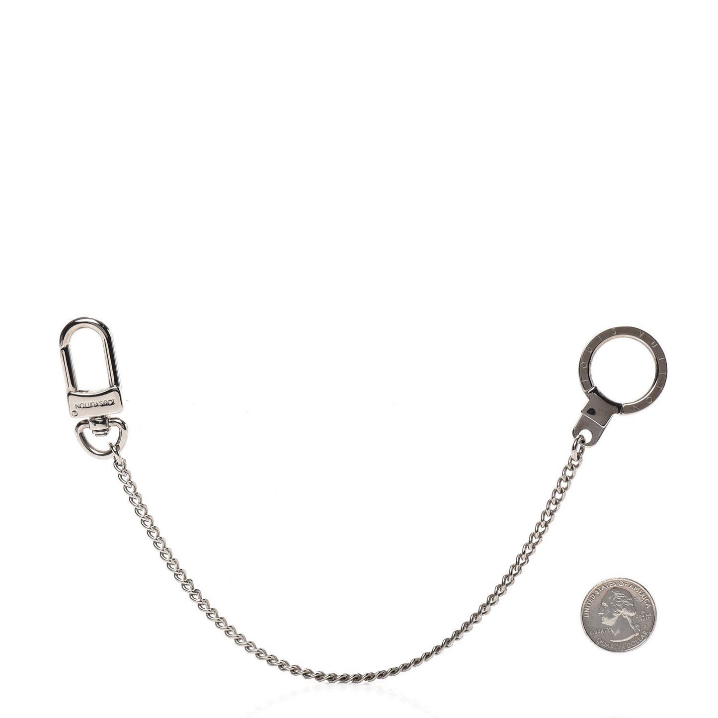 Pochette Extender Key Ring Chain Silver