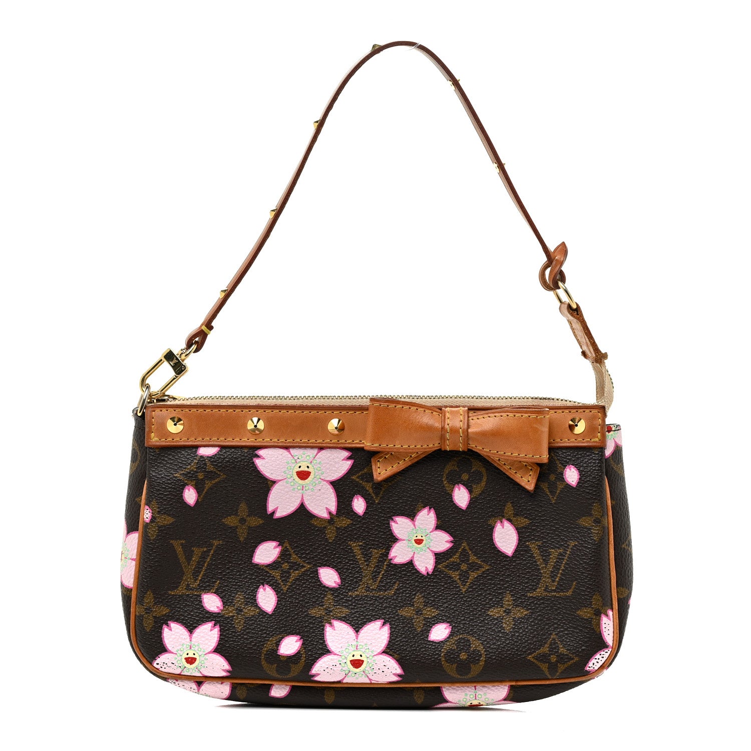 Louis Vuitton Monogram Cherry Blossom Pochette Accessories Brown 1 of 25