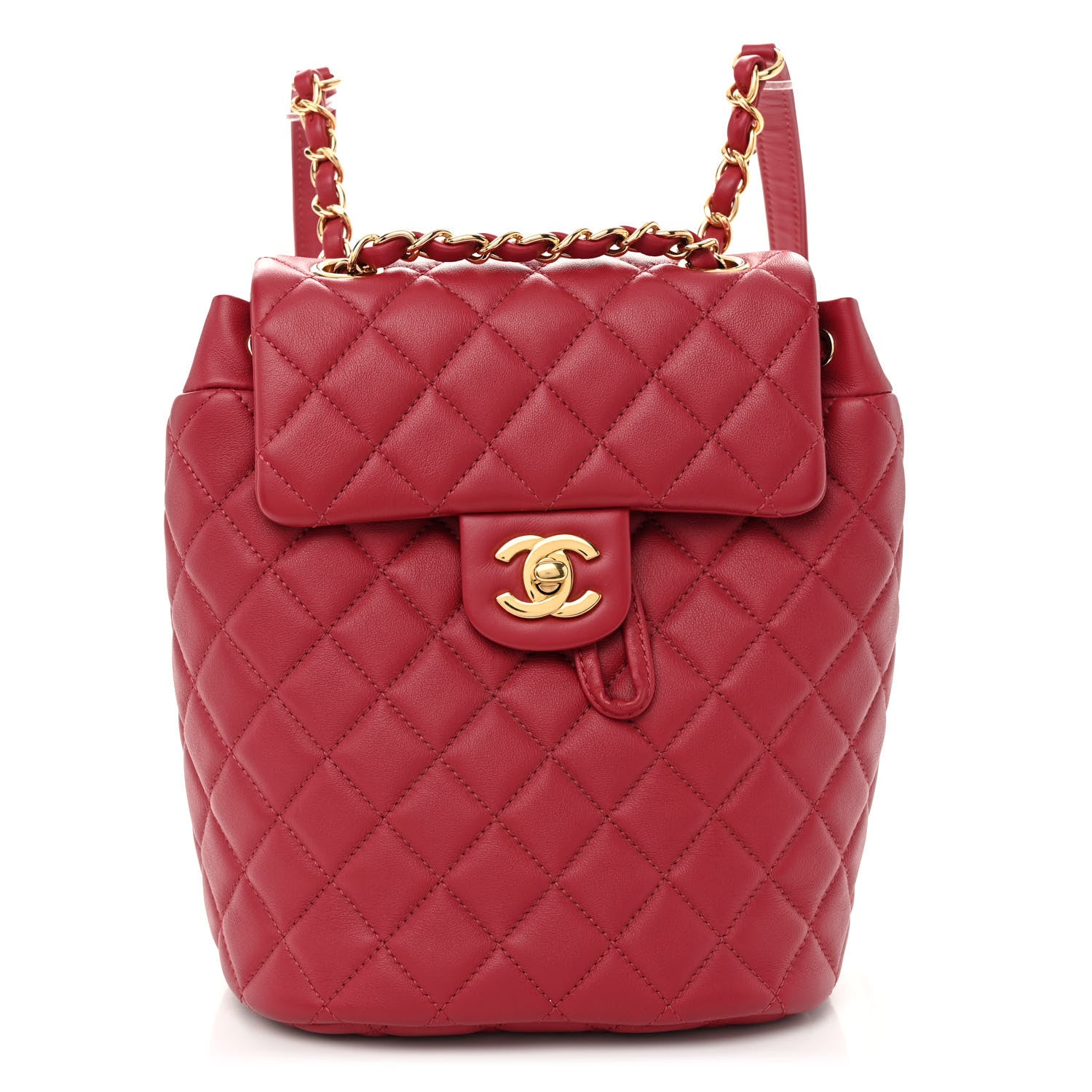 Chanel Calfskin Quilted Mini Urban Spirit Backpack Red 1 of 10
