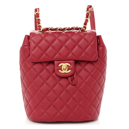 Chanel Calfskin Quilted Mini Urban Spirit Backpack Red 1 of 10