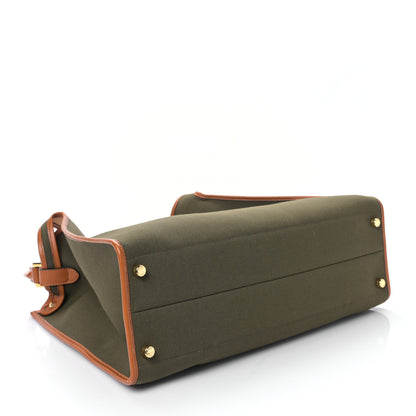 Fendi Canvas Calfskin Large Peekaboo X-Lite Amazzonia Cuoio 4 of 8