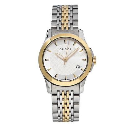 Gucci Stainless Steel 27mm G-Timeless Two Tone Quartz Watch 1 of 6