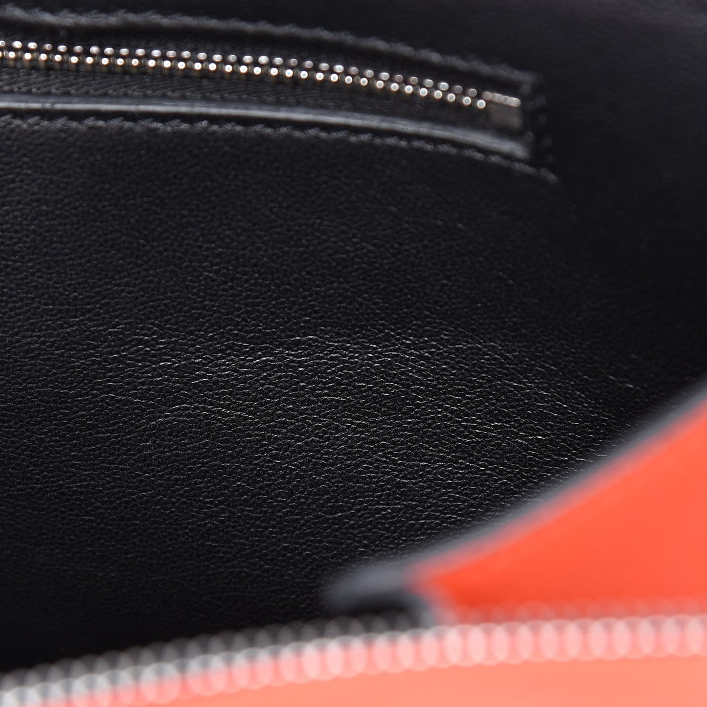 Grained Calfskin Medium Edge Shoulder Bag Vermillion