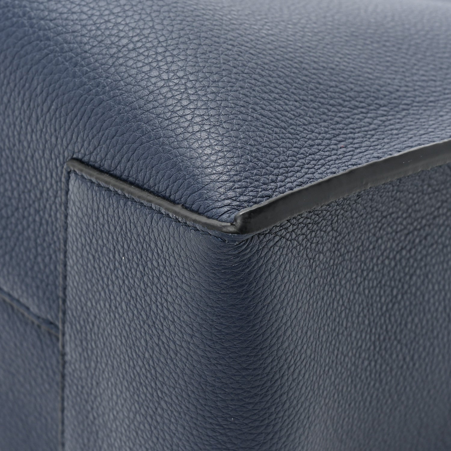 Loewe Soft Grained Calfskin Buckle Zip Tote Navy 12 of 14