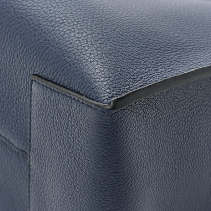 Loewe Soft Grained Calfskin Buckle Zip Tote Navy 12 of 14