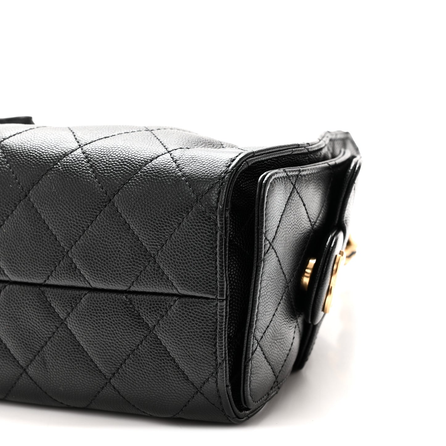 Caviar Quilted Mini Chanel 25 Handbag Black