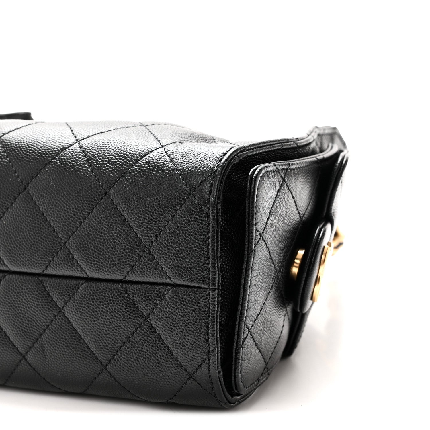 Chanel Caviar Quilted Mini Chanel 25 Handbag Black 10 of 10
