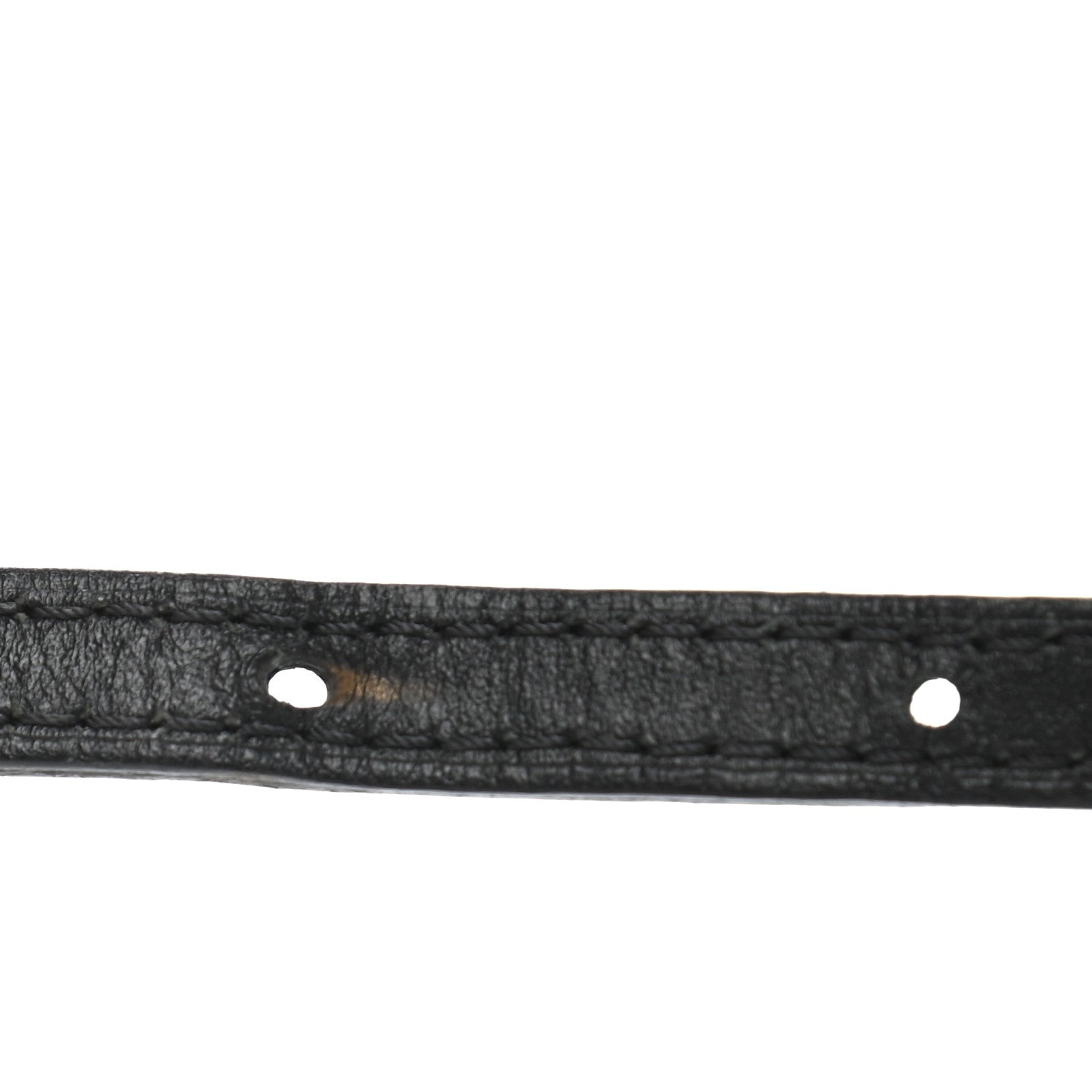 Louis Vuitton Calfskin 10mm Adjustable Shoulder Strap Black 3 of 5