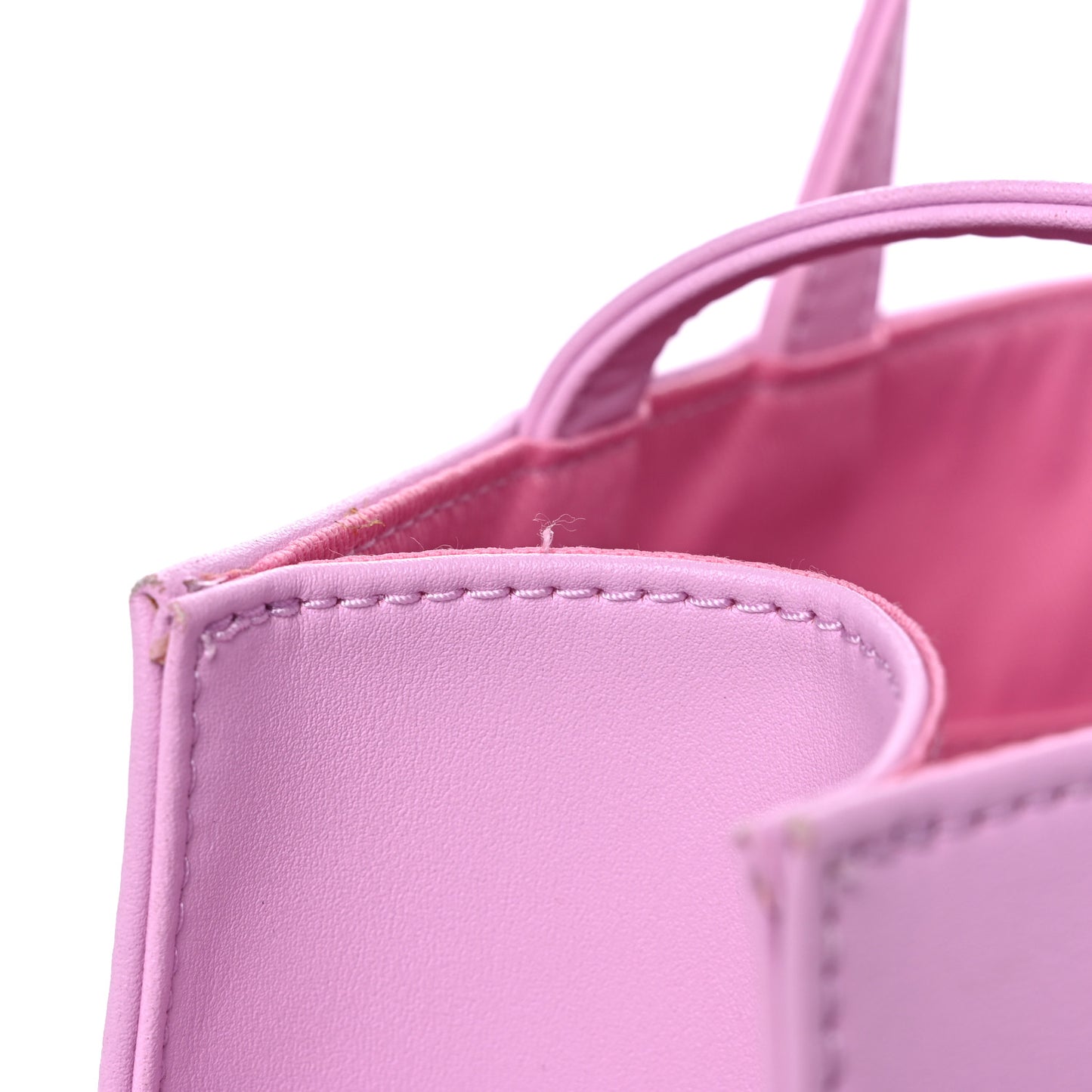 Vegan Leather Medium Shopping Bag Bubblegum
