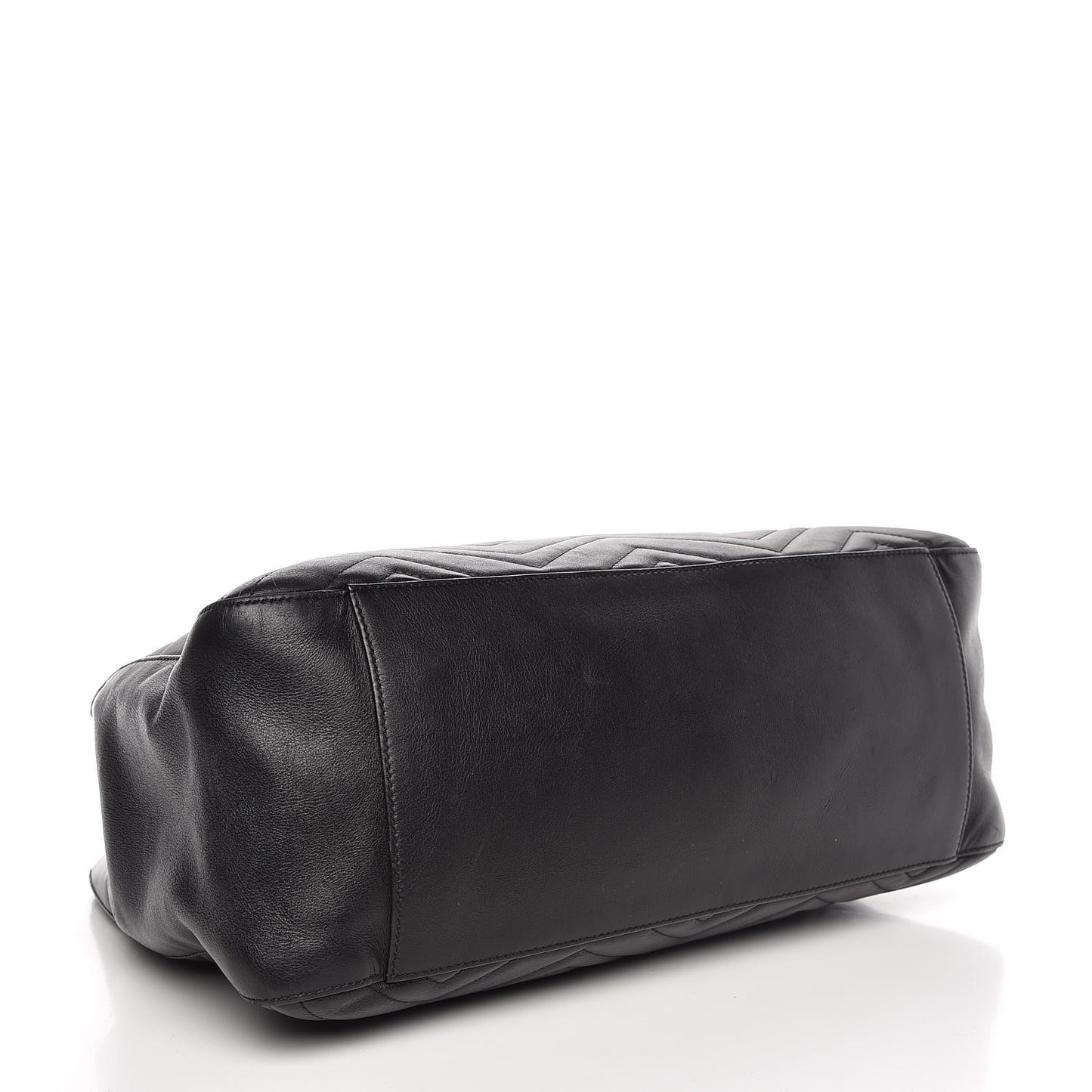 Calfskin Matelasse Medium GG Marmont Shoulder Tote Bag Black